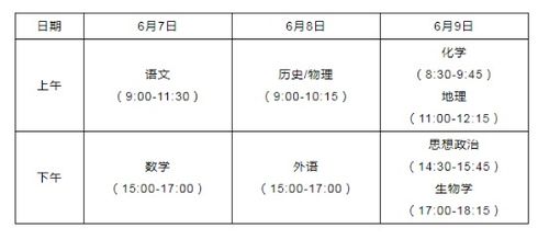 湖北高考时间安排及注意事项一览